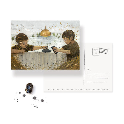 Unconditional Playdate Postcard